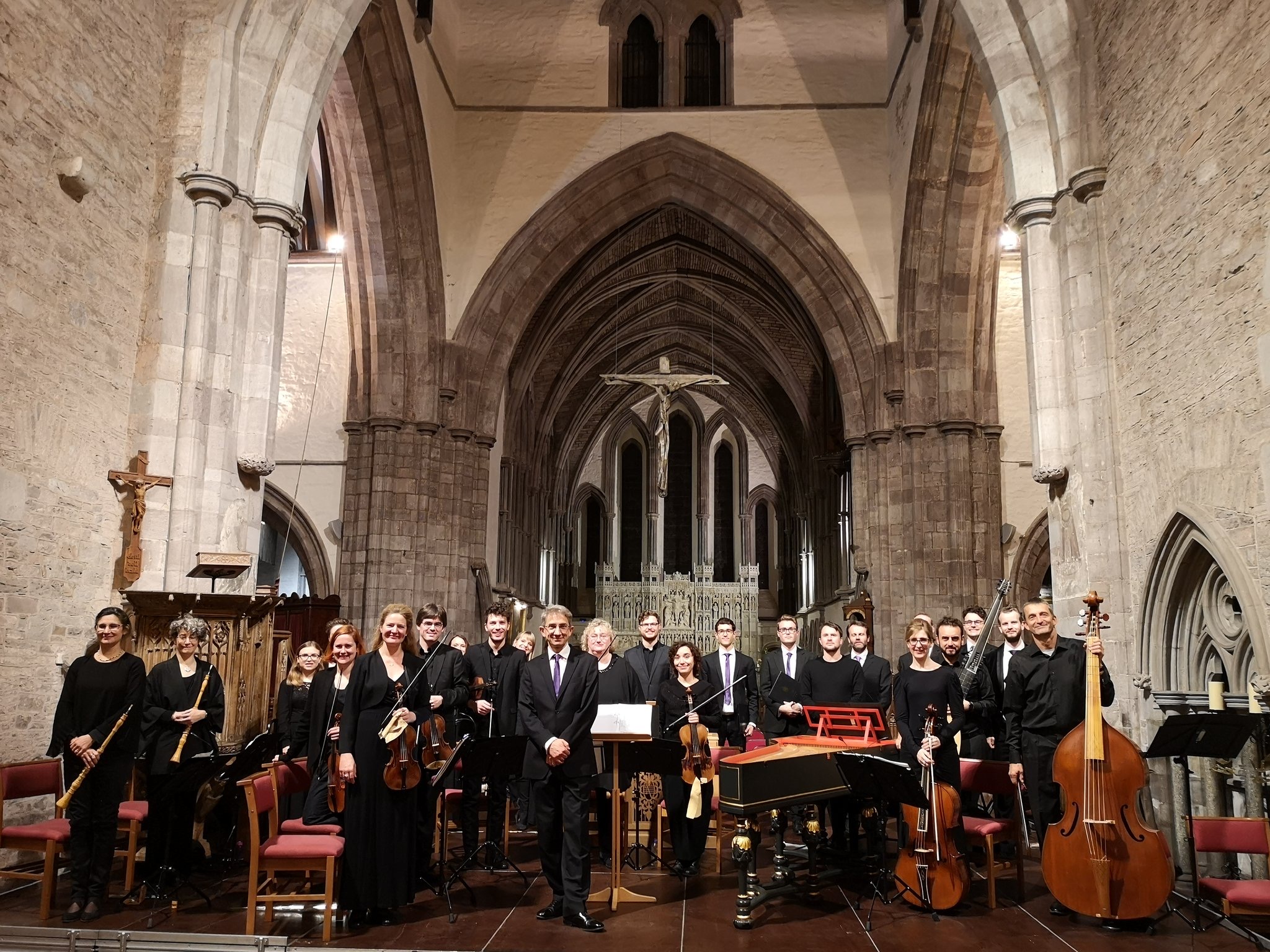 Brecon Baroque and Fagiolini performing Zelenka's Mass in Brecon Cathedral