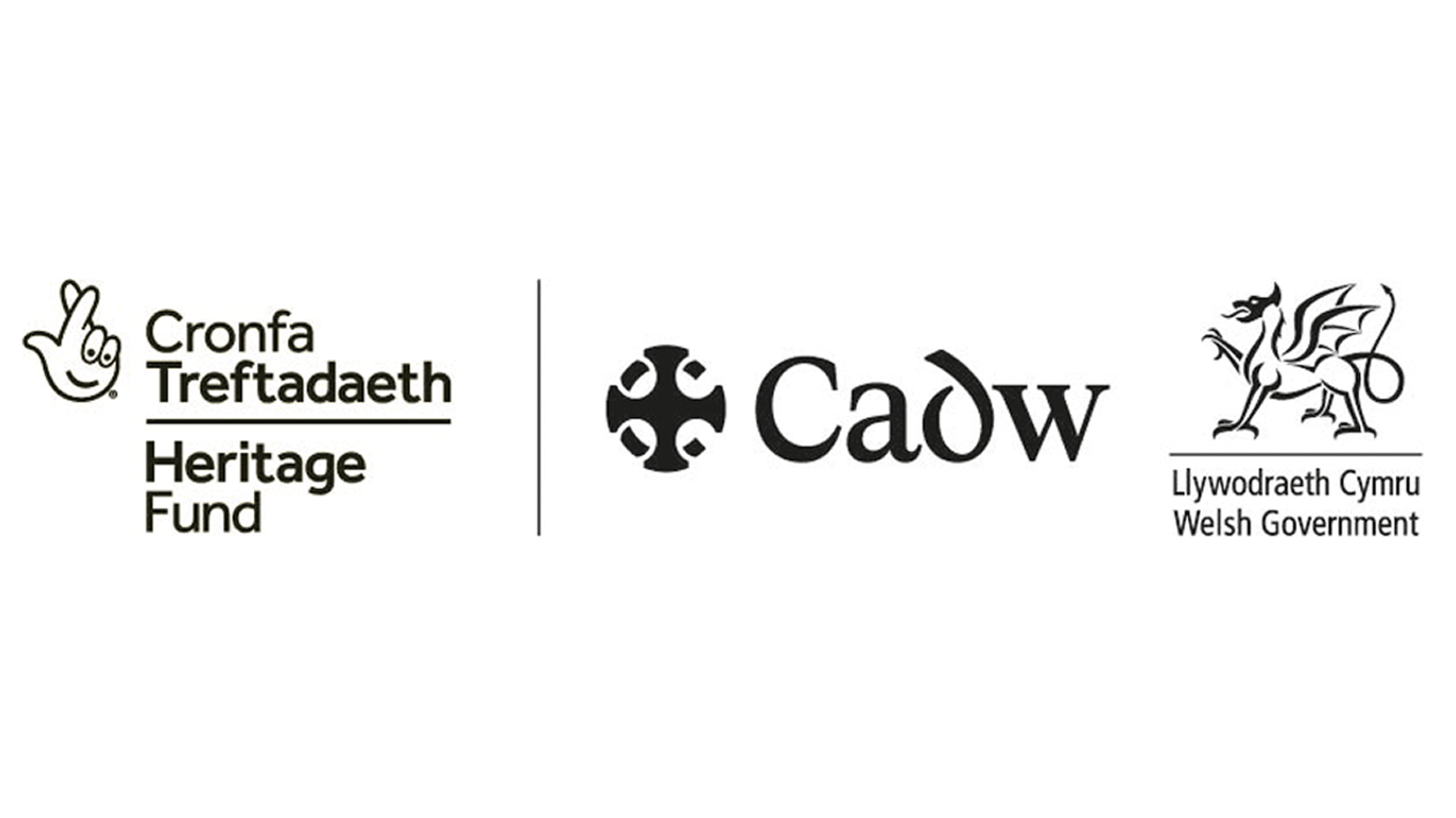 National Heritage Lottery and Cadw joint lockup logo