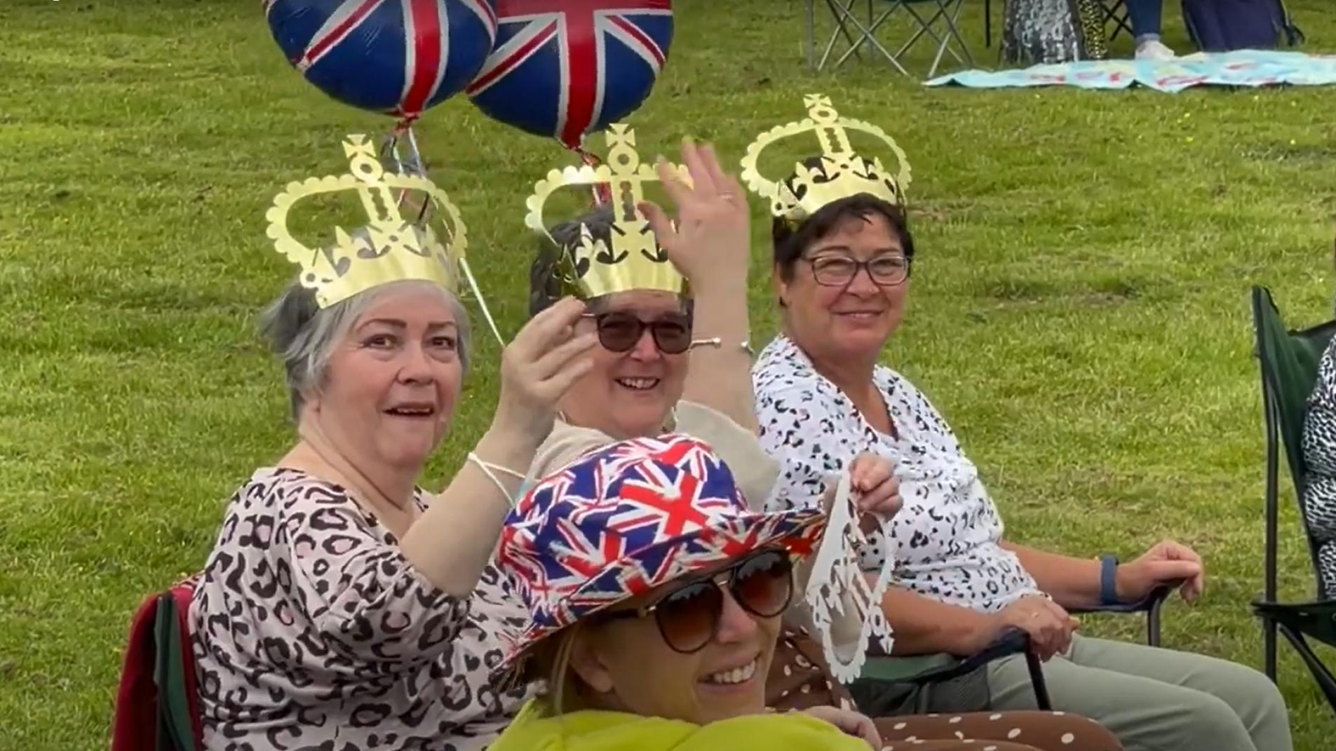 Enjoying the queen's jubilee celebrations in Brecon