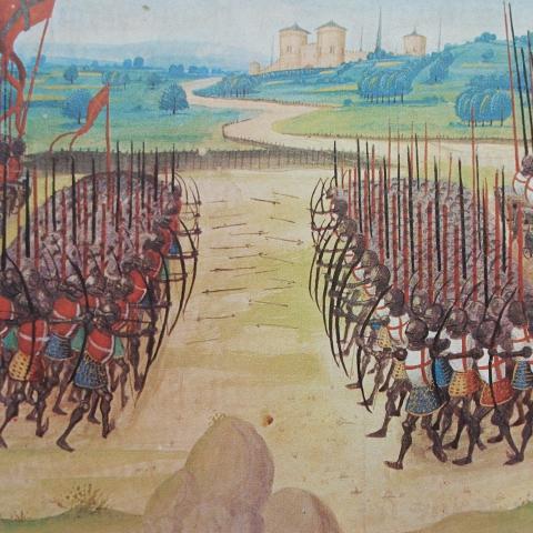 Illustrated image of the Battle of Agincourt 